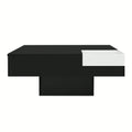 Grande table basse carrée noir - Noir & blanc Table basse