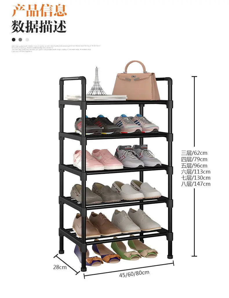 Meuble à chaussure métal multi étagère -