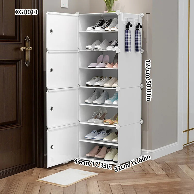 Meuble à chaussure avec porte de style armoire -