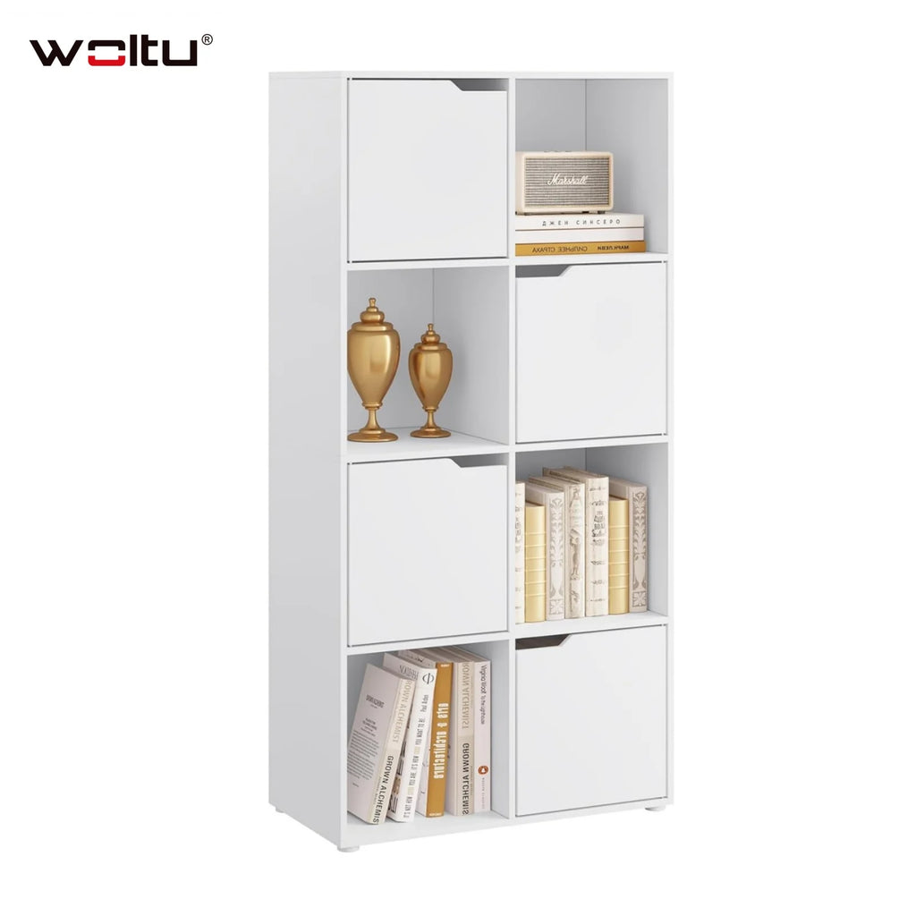 Étagère cube blanc en bois -