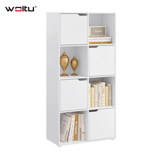 Étagère cube blanc en bois -