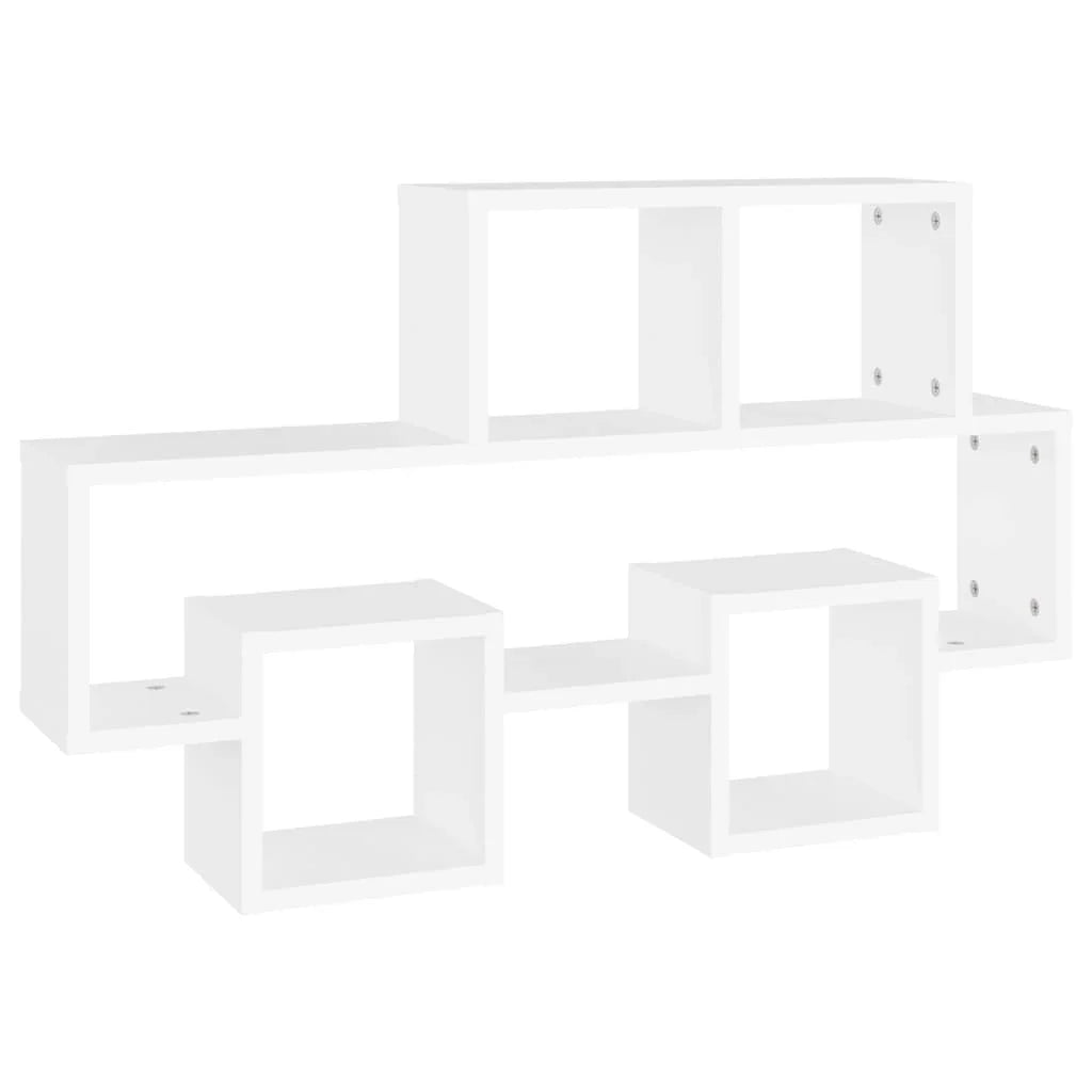 étagère murale salon 82x15x51 cm - Blanc