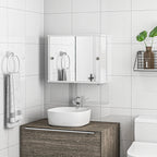 Meuble WC blanc brillant 55 x 15 x 45 cm -