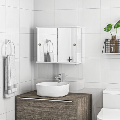 Meuble WC blanc brillant 55 x 15 x 45 cm -