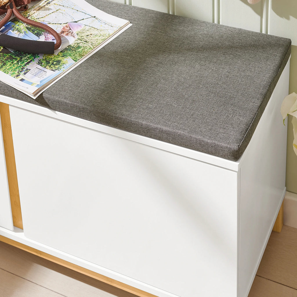 Meuble à chaussure avec siège, penderie de qualité -