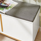 Meuble à chaussure avec siège, penderie de qualité -