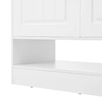 Meuble à chaussure moderne à poignées noires - 75×36×95.5cm -