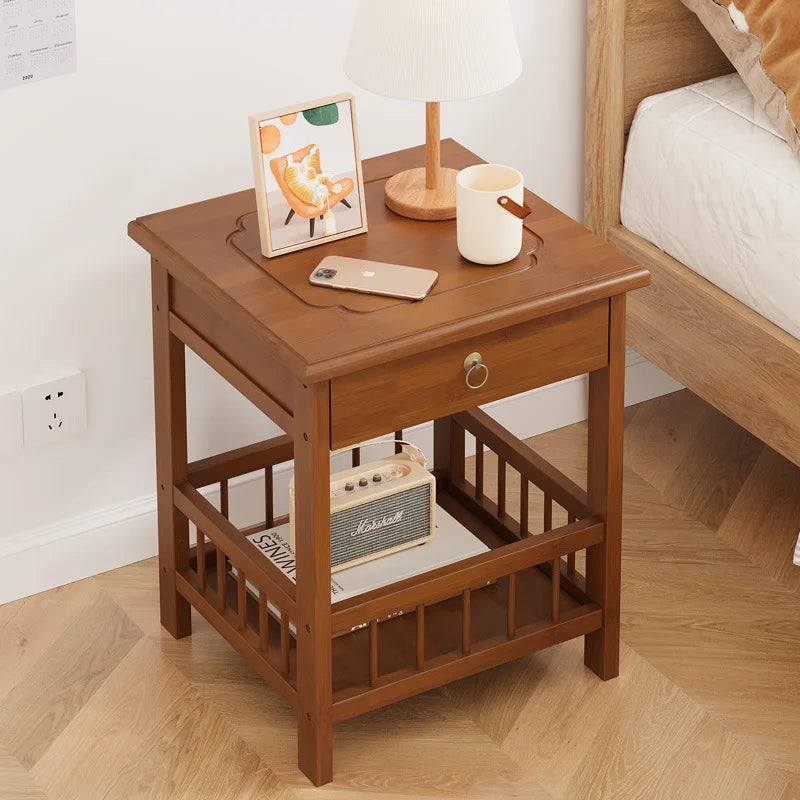 Table de nuit en bambou massif 1 pc -