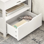 Table de chevet blanche de 45x55x38cm - ARENA -