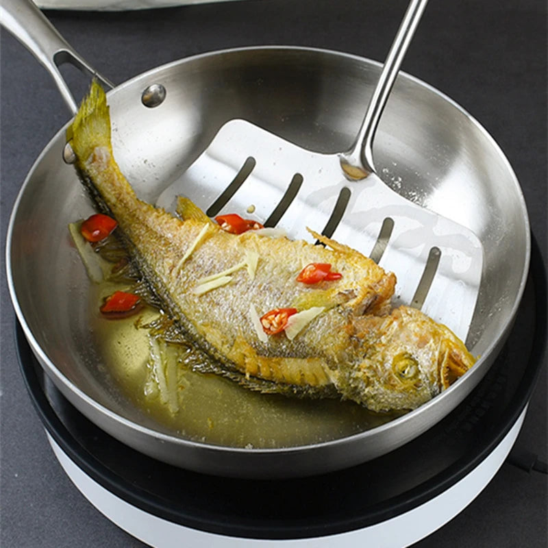 Poêle inox Professionnel de qualité disponible en 22cm 24cm 26cm 28cm -