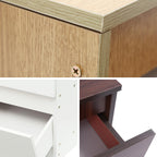 Table de nuit original en bois de 32*30*41cm -