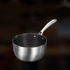 Casserole inox avec couvercle -