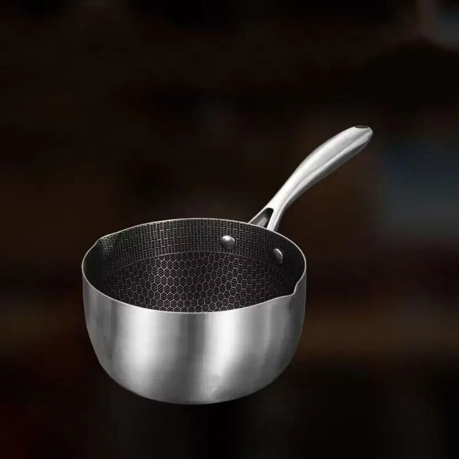 Casserole inox avec couvercle
