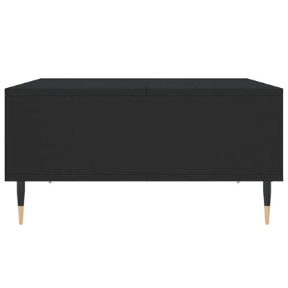 Table basse bois couleur noir - 60x60x30 cm -