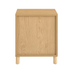 Table de chevet marron de type moderne avec tiroirs - 40x42x47 -