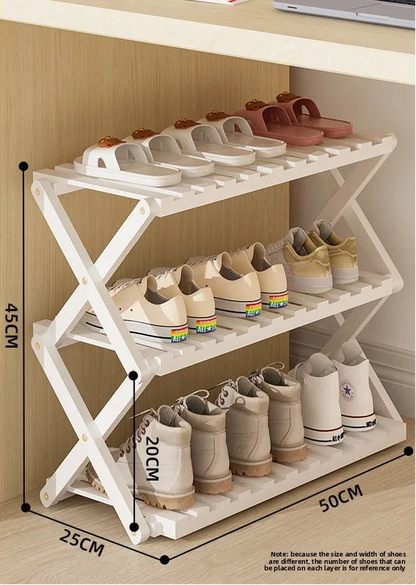Meuble à chaussure palette artisanale - 3C-50cm-Blanc