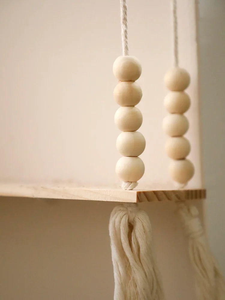 étagère bois rangement mural -