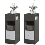 Table de chevet étroite 2 pcs pour chambre moderne -