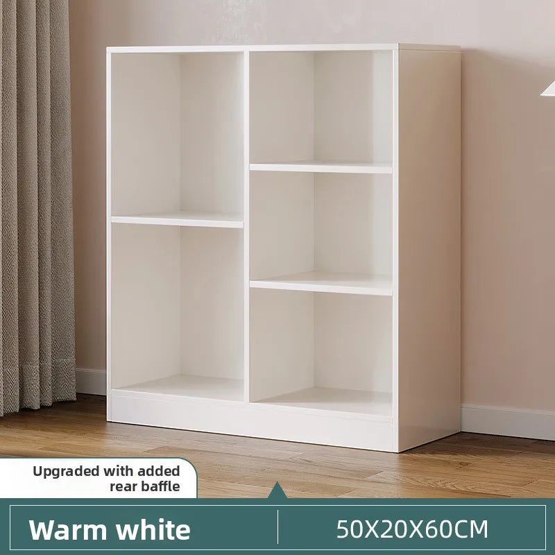 Meuble de rangement salle de bain pas cher multi compartiments - J-50CM Blanc