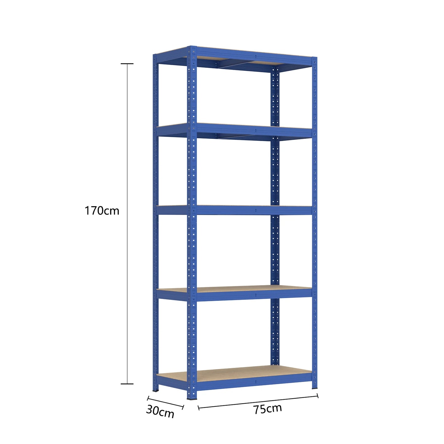 étagère garage atelier - Bleu-170x75x30cm