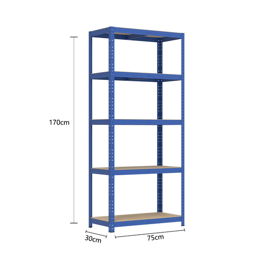 étagère garage atelier - Bleu-170x75x30cm