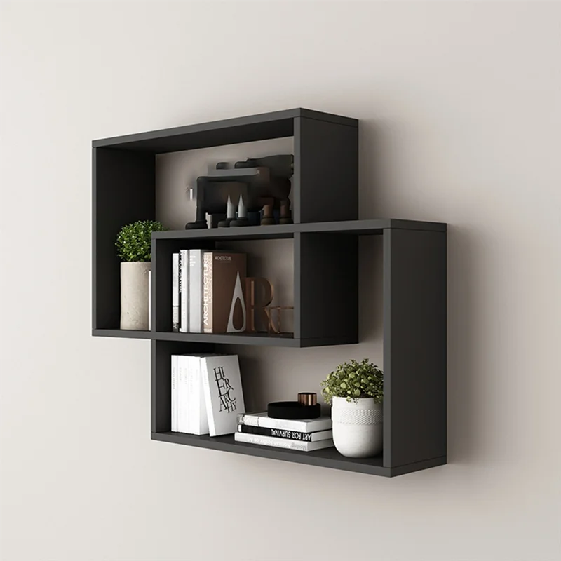 étagère murale originale pour salon ou chambre - Noir