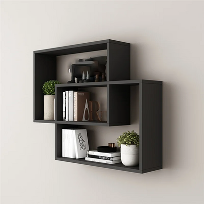 étagère murale originale pour salon ou chambre - Noir