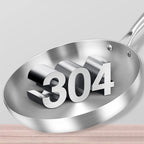 Poêle inox Professionnel de qualité disponible en 22cm 24cm 26cm 28cm -