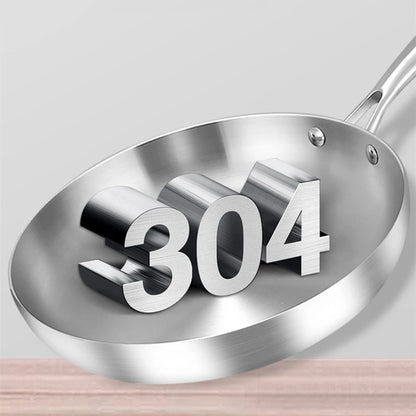 Poêle inox Professionnel de qualité disponible en 22cm 24cm 26cm 28cm -