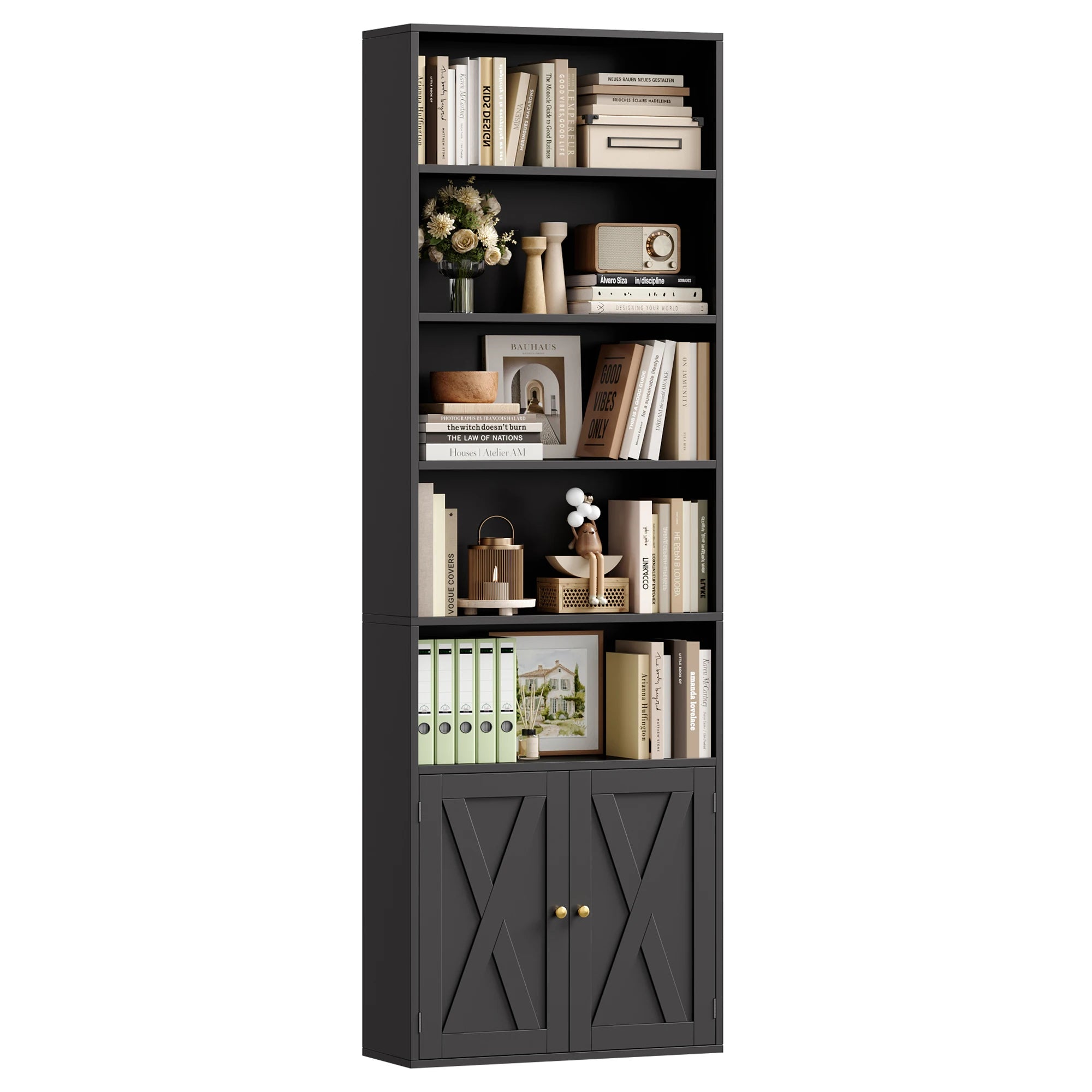 Meuble de rangement pour documents et livres - Noir Meuble de rangement