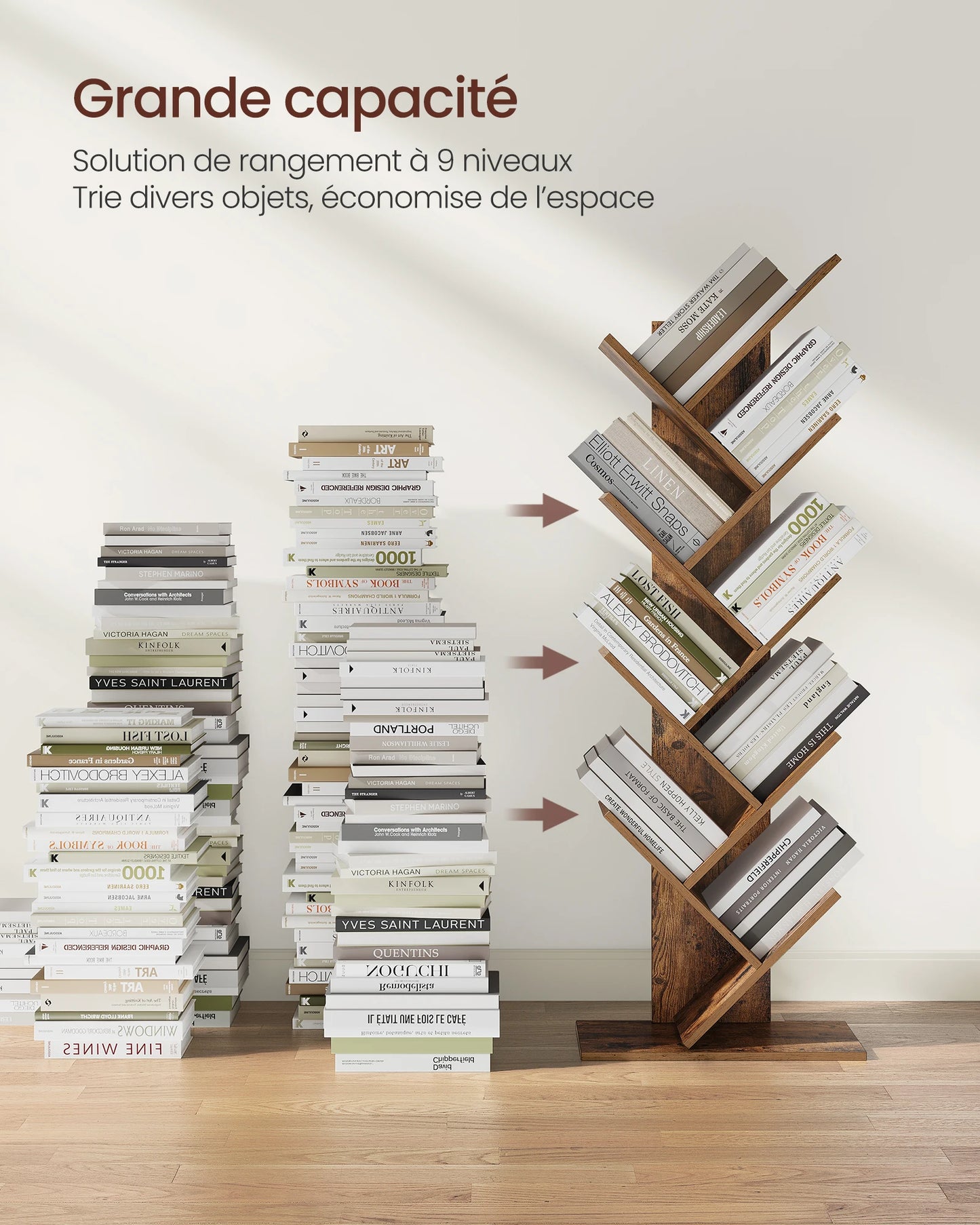 Étagère livre de luxe pour chambre -