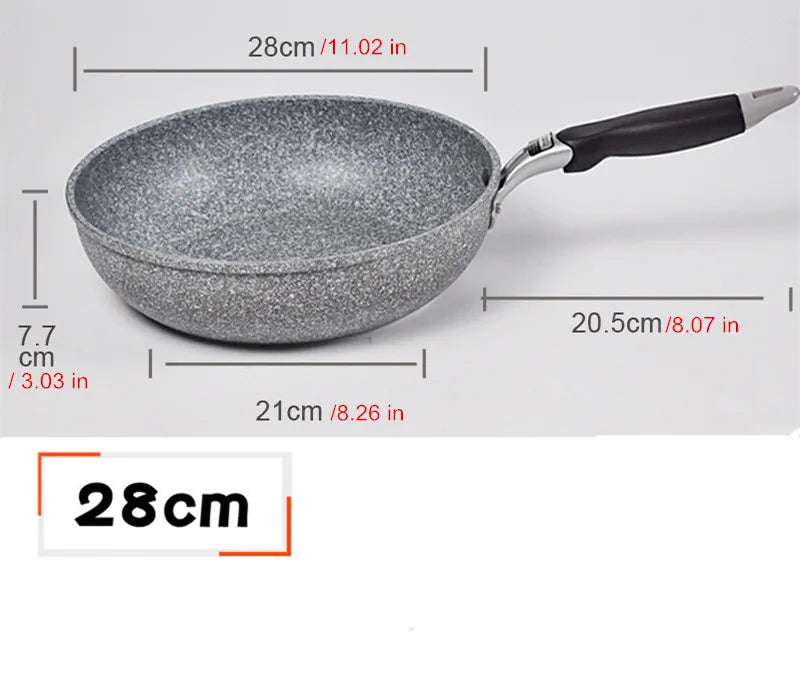 Poêle céramique de 28cm Durable flexible et pratique -