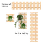 étagère bois plante murale -