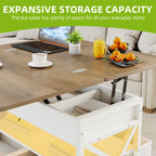 Table basse relevable balconera 90×50×51.5cm -