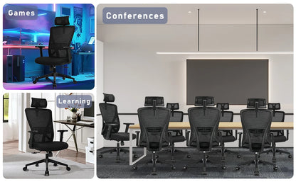 Chaise de bureau accoudoirs simples -