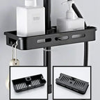 Étagère salle de bain douche sur poteaux -