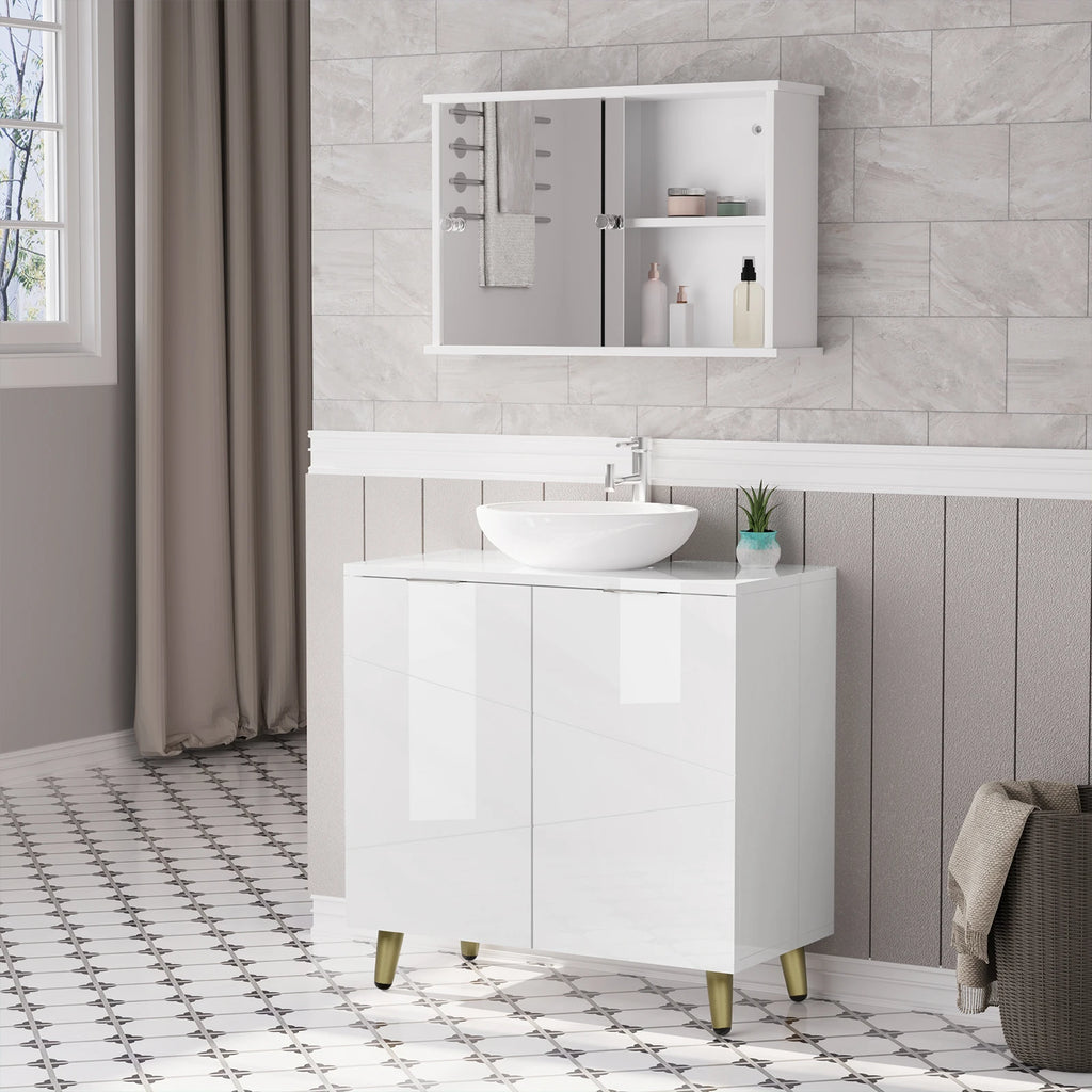 Meuble de rangement à doubles portes cubiques 60x60x30cm -