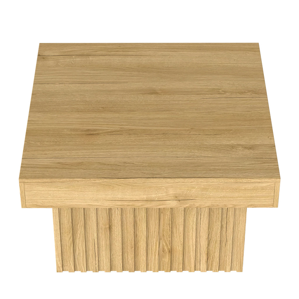 Table basse élégante carrée en bois pour chambre ou salon 79x79x46 cm -