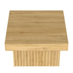 Table basse élégante carrée en bois pour chambre ou salon 79x79x46 cm -