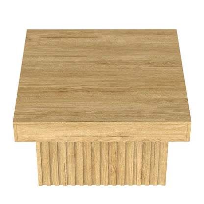 Table basse élégante carrée en bois pour chambre ou salon 79x79x46 cm -