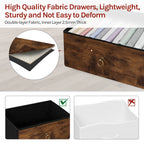 Meuble de rangement vintage marron à structure métallique -