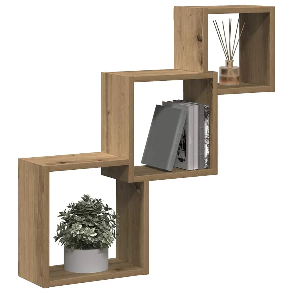 étagère murale cube à 3 niveaux -