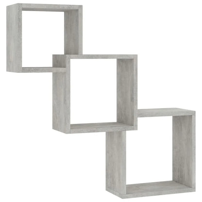 étagère murale cube à 3 niveaux - Gris