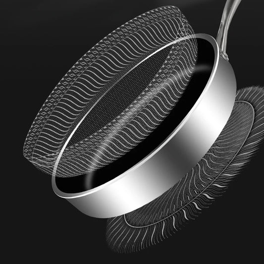 Poêle inox induction et antiadhésive -