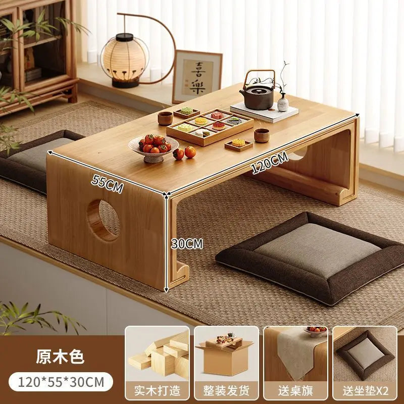 Table basse bois clair de style japonais - style8