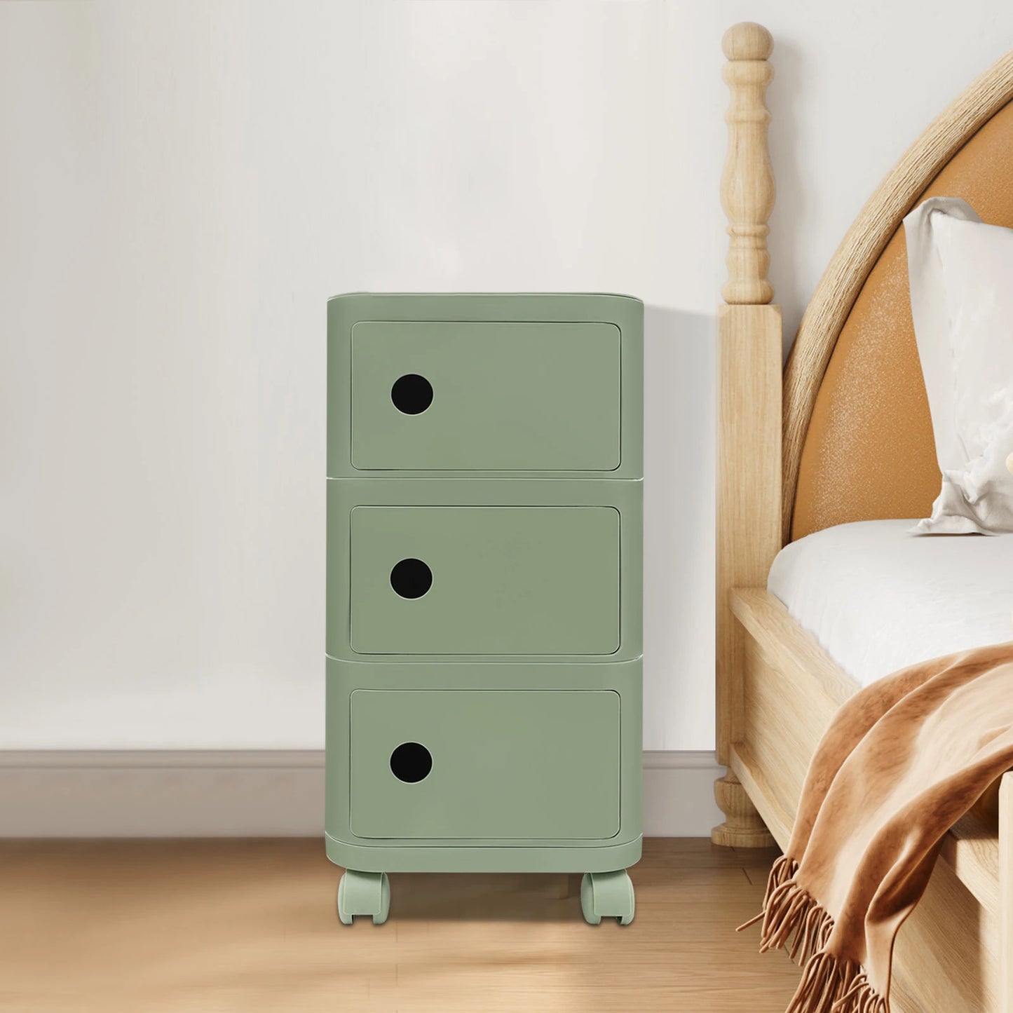 Table de chevet 3 niveaux en ABS -