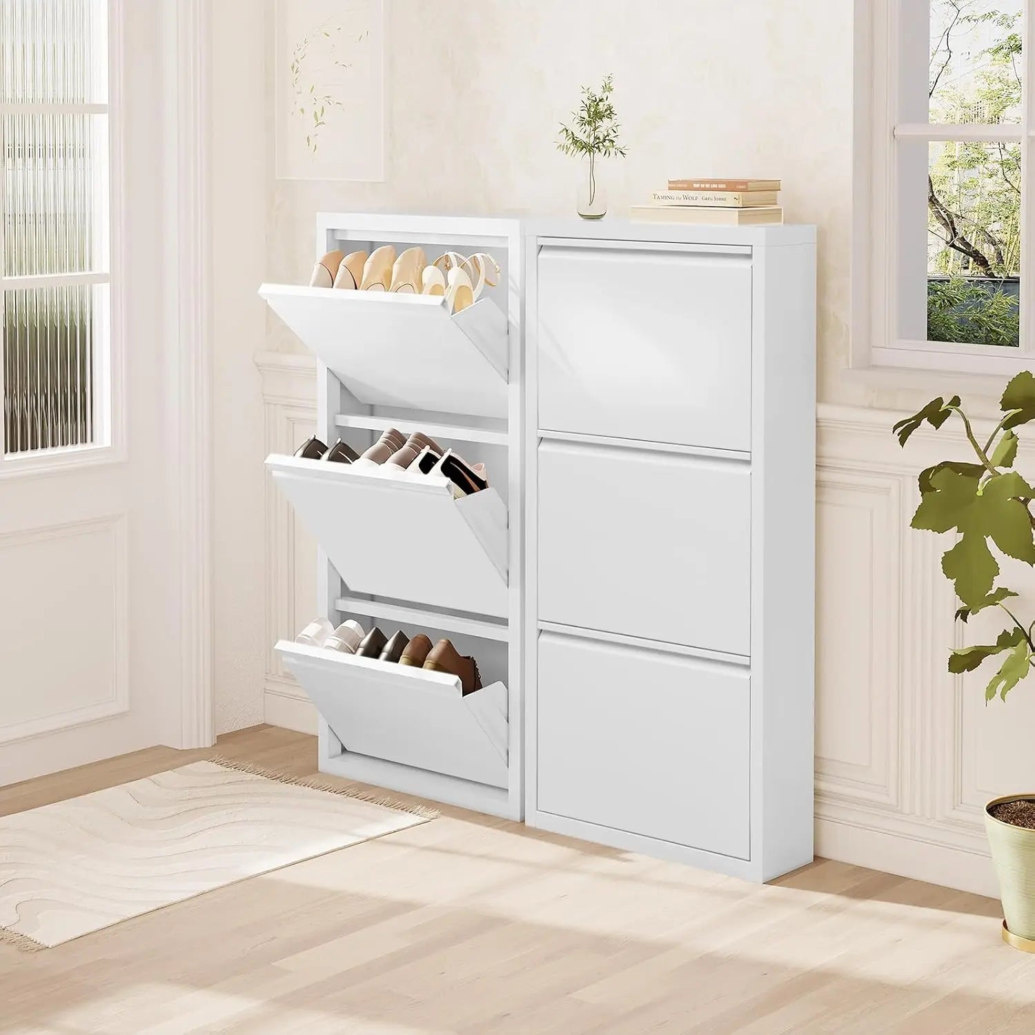 Étagère chaussures solide de 50x106x15cm -