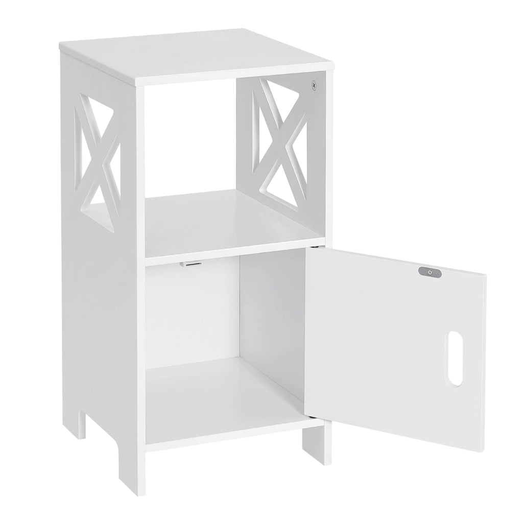 Table de nuit noir avec porte - lot de 2 ensembles -