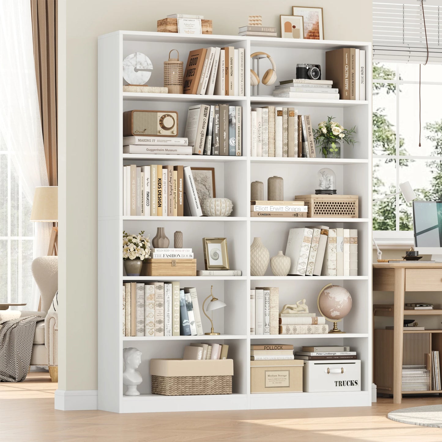 Étagère livre multifonction tendance 120x30x188.7cm -