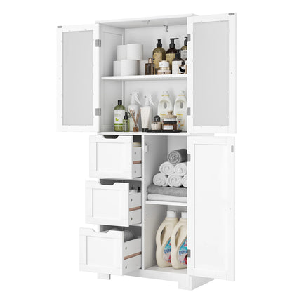 Meuble salle de bain rustique petit espace - Blanc Meuble salle de bain